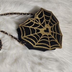 Betsey Johnson spiderweb purse